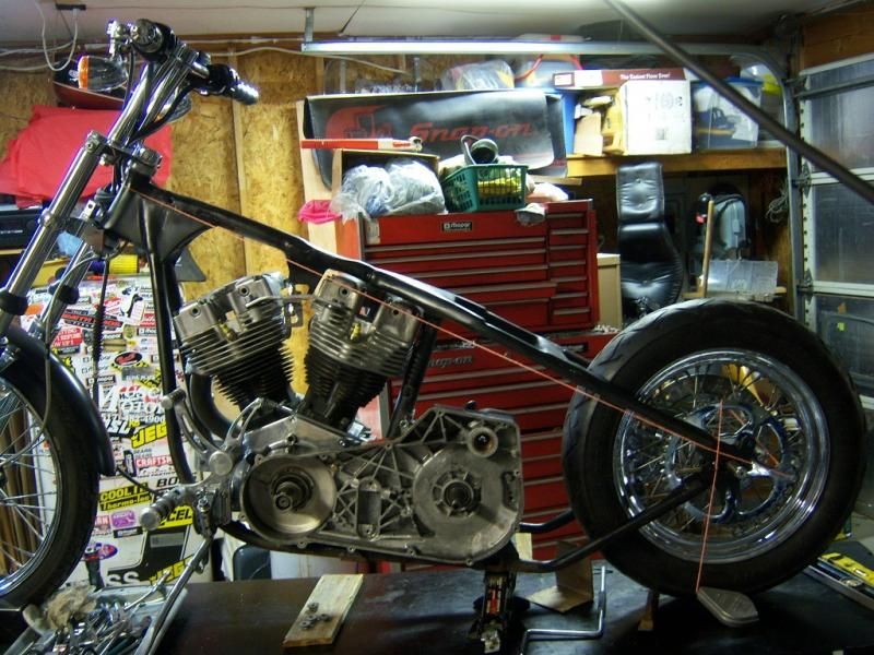 rigid shovelhead frame